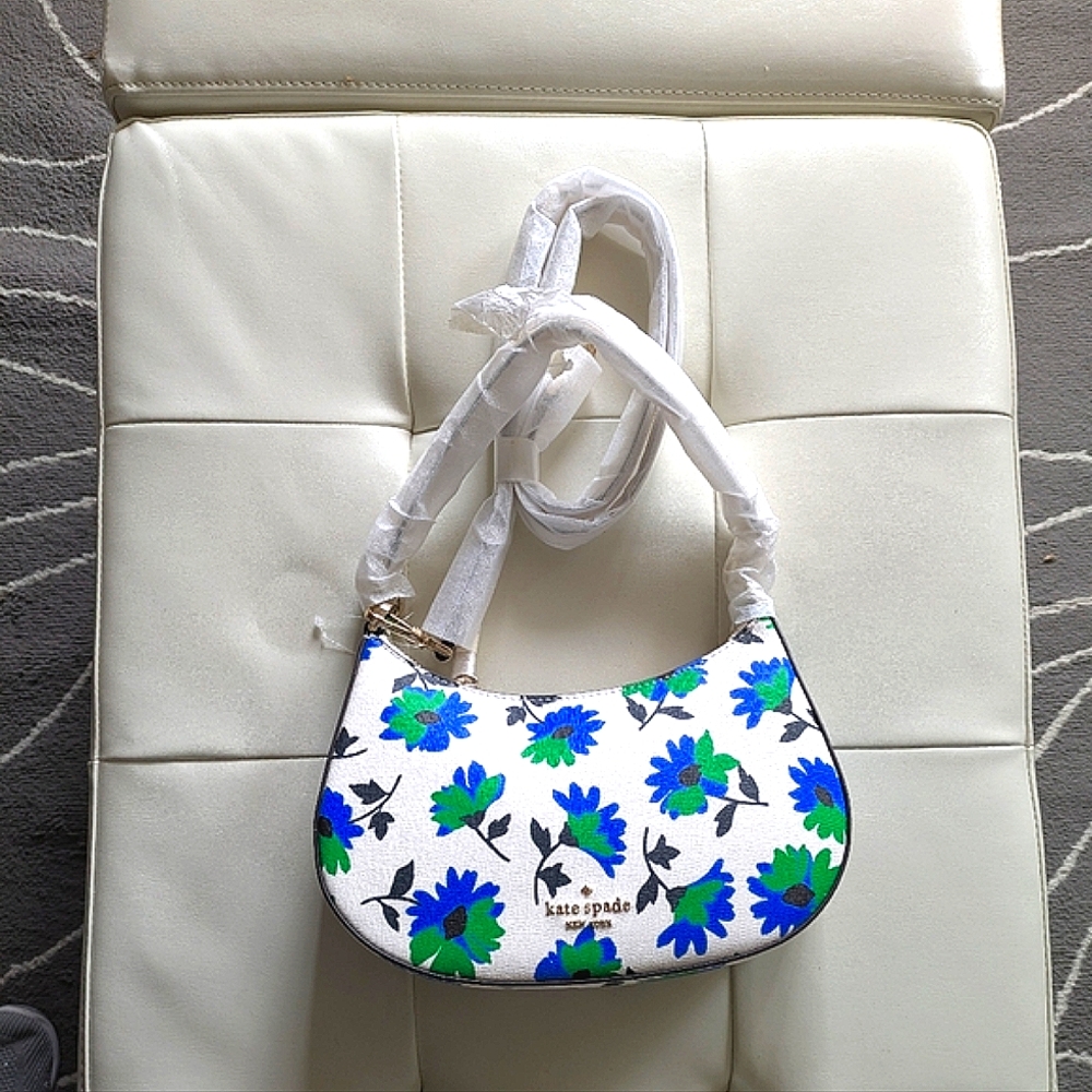 New Kate Spade "Kristi Park Posies" Floral Two way Bag